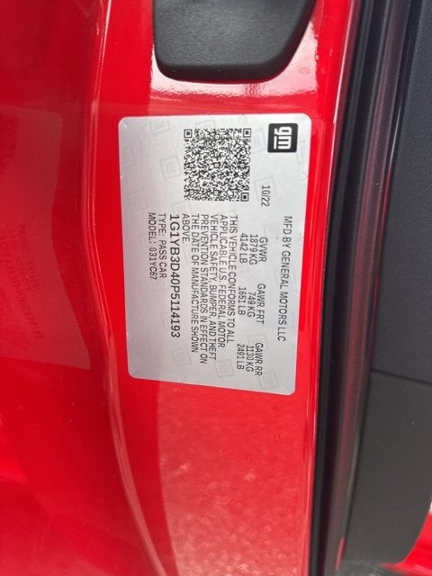 2023 Chevrolet Corvette Stingray 2LT