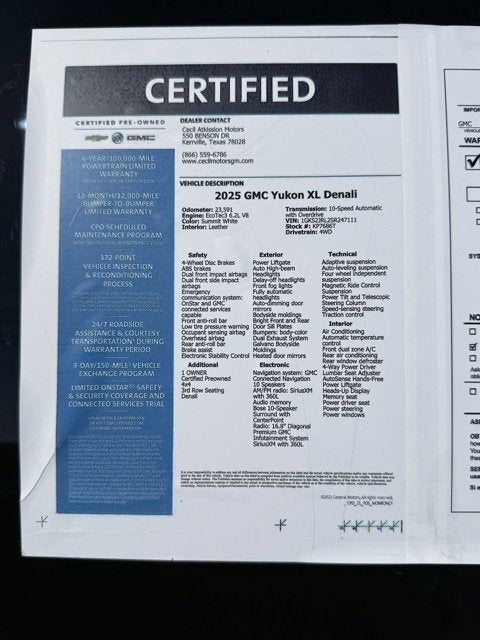 2025 GMC Yukon XL Denali