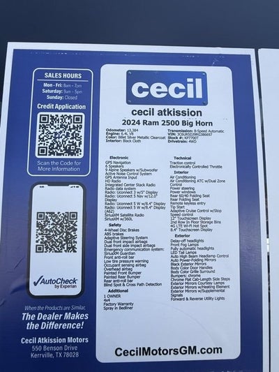 2024 RAM 2500 Big Horn