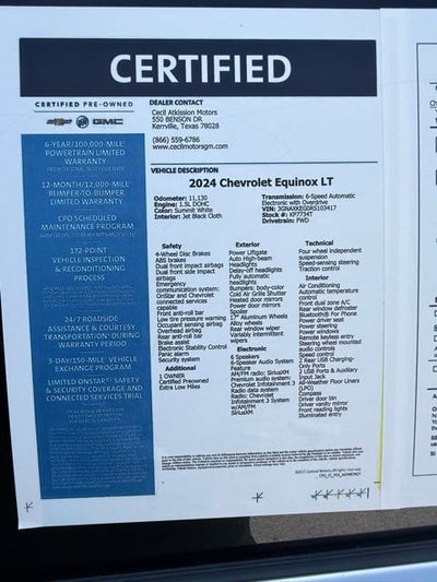2024 Chevrolet Equinox LT