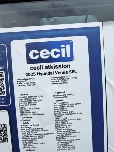2025 Hyundai Venue SEL