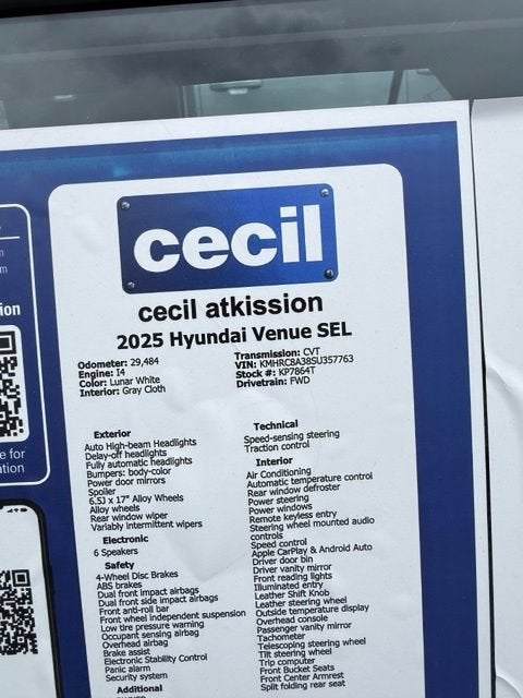 2025 Hyundai Venue SEL