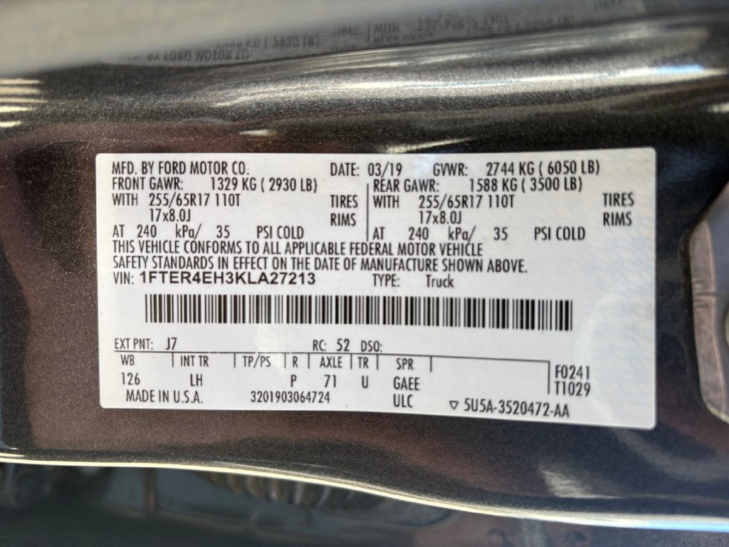 2019 Ford Ranger XLT