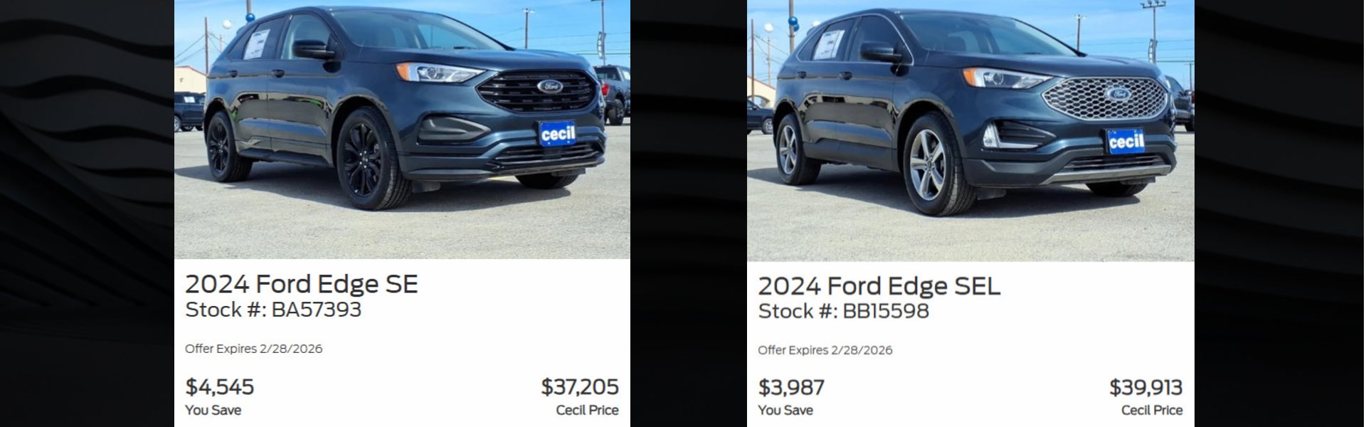 Sale on 2024 Ford Edge